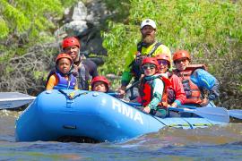 Kids rafting