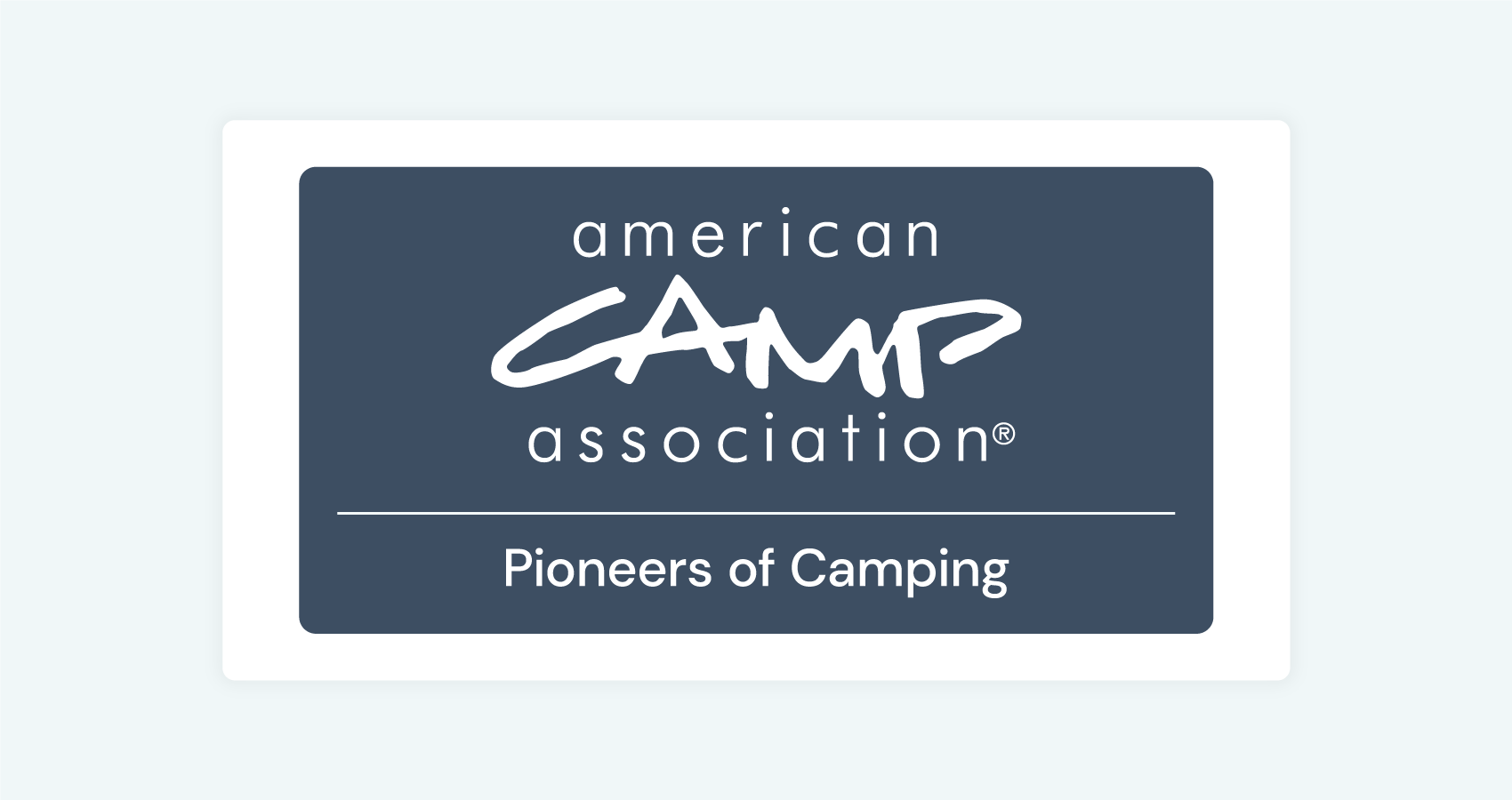 ACA Logo with Pioneers of Camping text